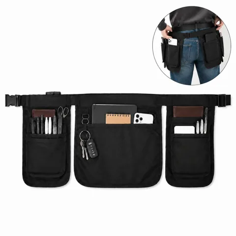 Multi-Pocket Utility Tool Apron Waist Bag for Work, Hiking 2