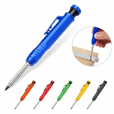 Deep-Hole Carpenter Pencil, Non-Slip Rectangular Design for Everyday Use 2