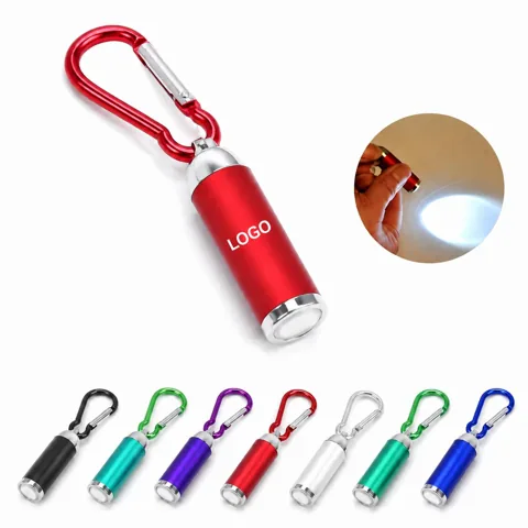 Mini LED Flashlight with Carabiner, Compact EDC Light for Everyday Use