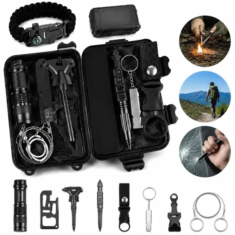 10-in-1 Survival Gear Kit with Multi-Tool for Outdoor 2