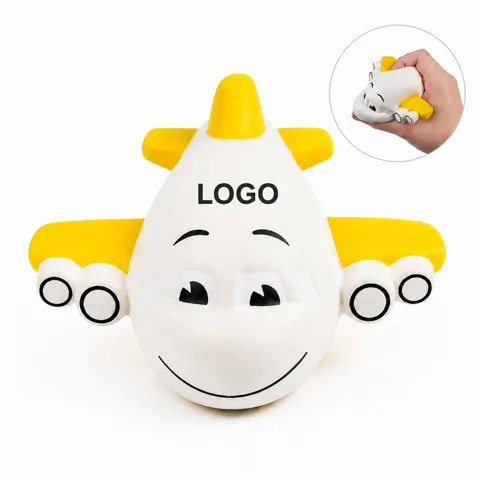 Airplane PU Foam Stress Ball, Portable Squeeze Toy for Everyday Use