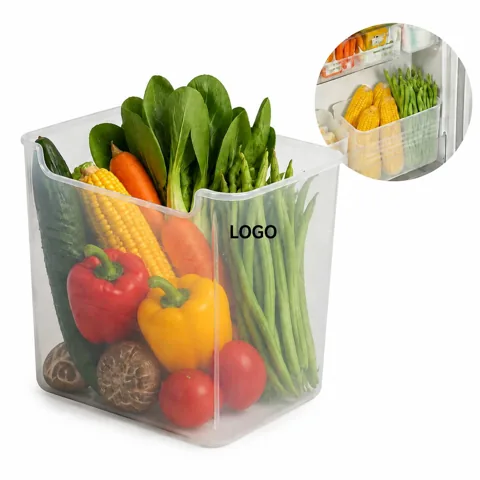 Stackable Fridge Organizer Containers with Airtight Lids,