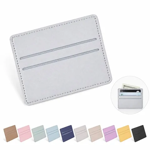Slim PU Leather Card Holder with Multiple Slots 2