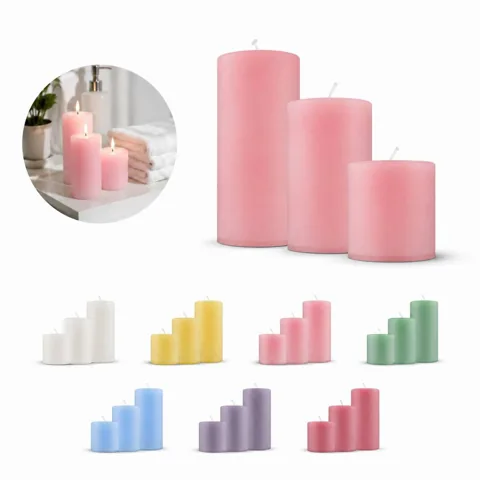 Cylindrical Paraffin Scented Candle for Calming Indoor 2