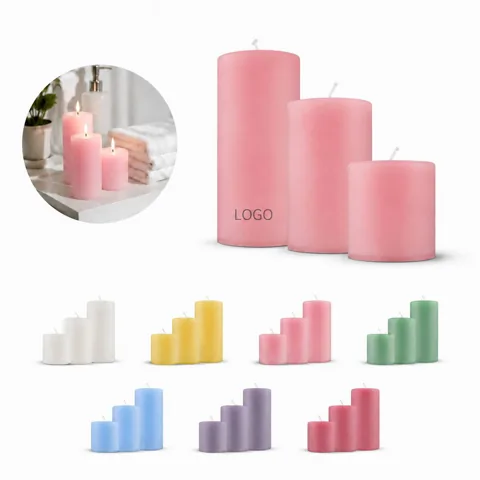 Cylindrical Paraffin Scented Candle for Calming Indoor