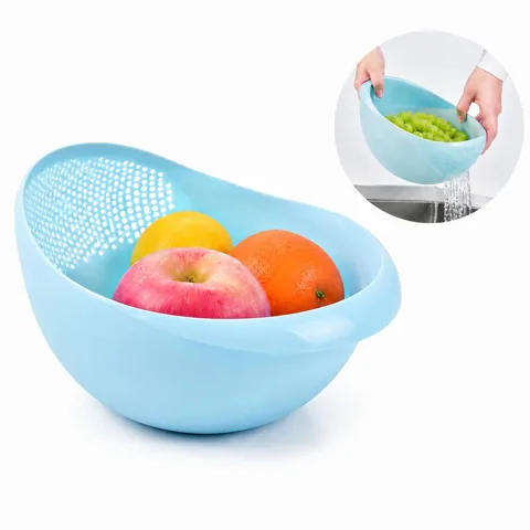 Food-Grade Plastic Vegetable Washing Basin with Reinforced 2