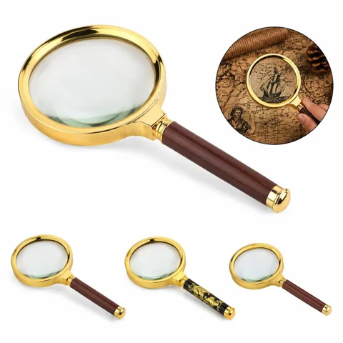 Portable Keychain Magnifying Glass with Clear Glass Lens 2
