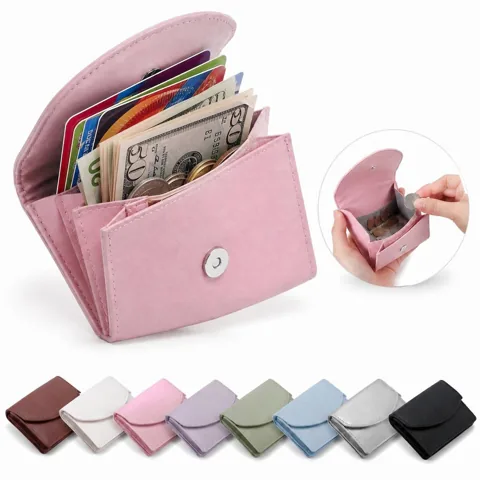 MINIMALIST CARD HOLDER with Multiple Slots, Solid Color 2