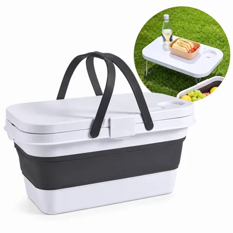 Collapsible Portable Picnic Basket with Foldable Design for Everyday Use 2