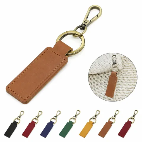 Smooth PU Leather Keychain for Keys and Small Accessories 2