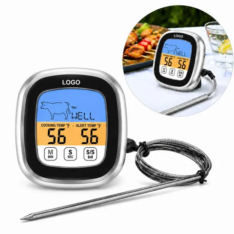 Digital Touchscreen Food Thermometer with Magnetic Back for Everyday Use