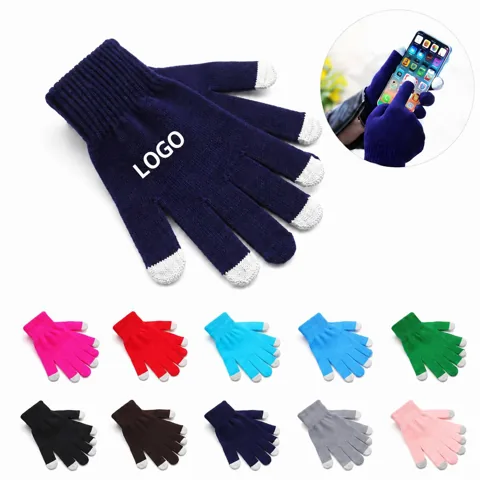 Unisex Knitted Touchscreen Gloves Stretch Texting Mittens