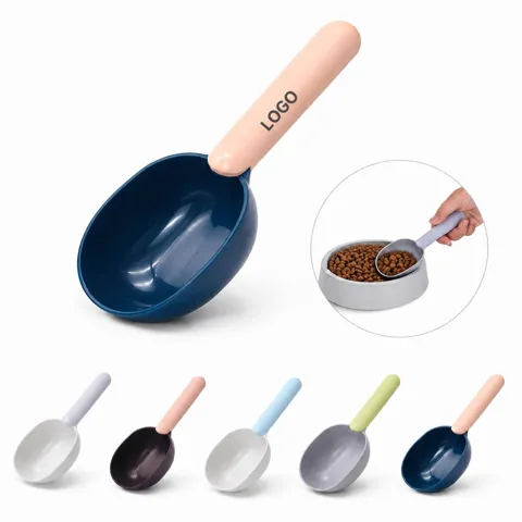 Pet Food Scoop with Clip, Durable Measuring Cup for Kibble