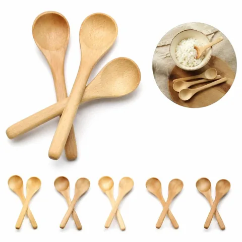 Heat-Resistant Wooden Spoon for Cooking & Serving, 2