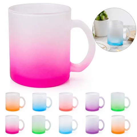 Frosted Glass Mug for Coffee Tea, Microwave Dishwasher Safe 2