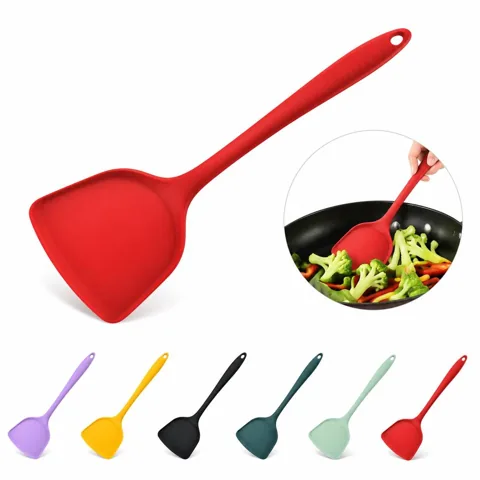 Nonstick Silicone Wok Spatula, Heat Resistant to 600°F for Everyday Use 2