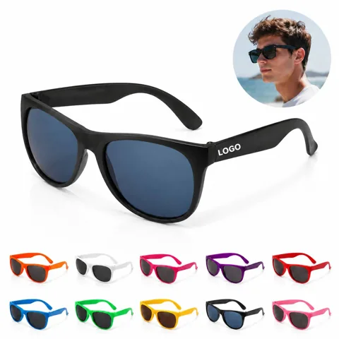 Customizable Plastic Sunglasses with UV Protection