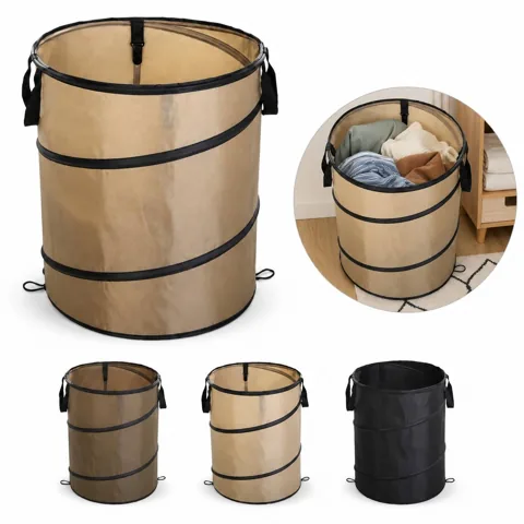 37L Foldable Camping Trash Can, Waterproof Portable Waste 2