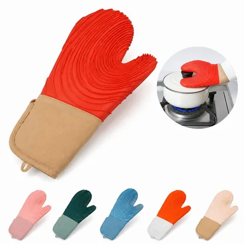 Silicone Oven Mitt Heat Resistant Non-Slip 230°C Waterproof 2