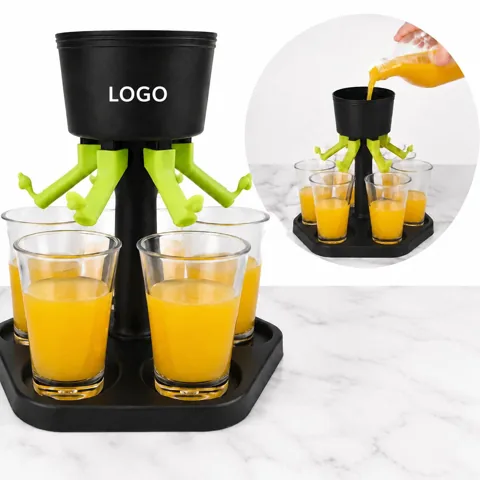 Hexagonal Acrylic Wine Dispenser with Aeration Spigot