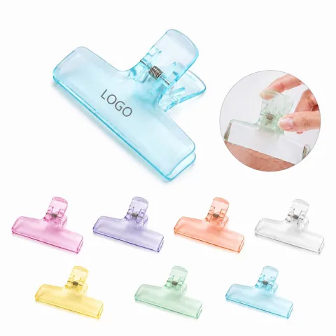 Acrylic Colorful Transparent Sealing Clip for Bags and More