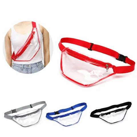 Clear PVC Waist Pack with Multiple Compartments 2