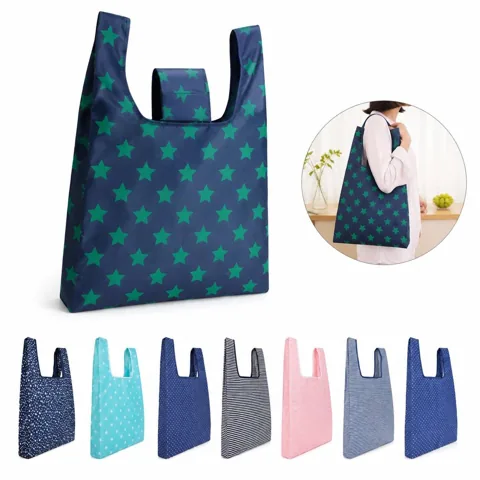 Oxford Reusable Grocery Bag with Stars and Stripes Design 2