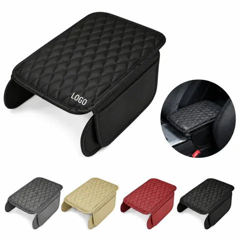 Microfibre Leather Car Armrest Cover with Multipocket