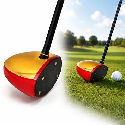 Sapele Maple Copper Golf Club with Carbon Fiber Head 2