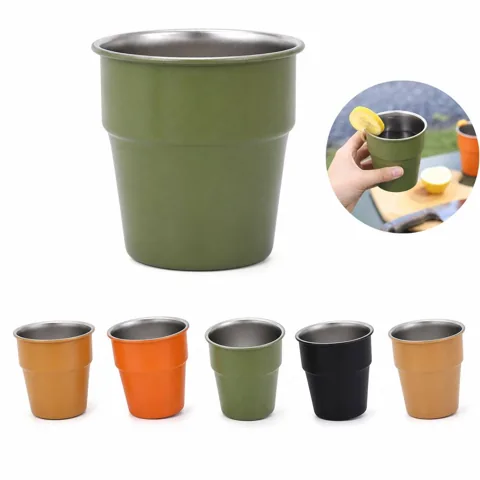 10 oz Stainless Steel Drinking Cups, Food-Grade Reusable 2
