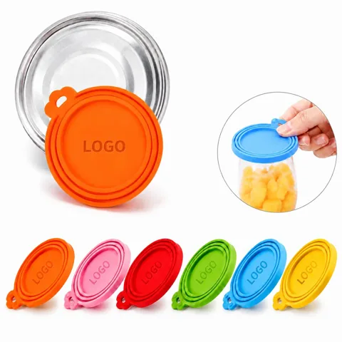 Reusable Food-Grade Silicone Pet Can Lid, Airtight Seal