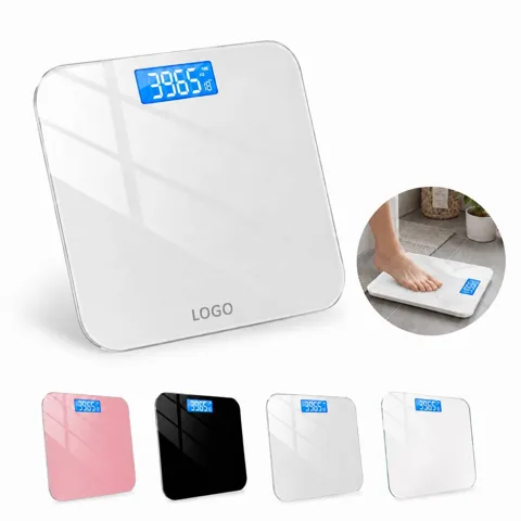 Rechargeable Glass Weight Scale with Backlit LCD Display