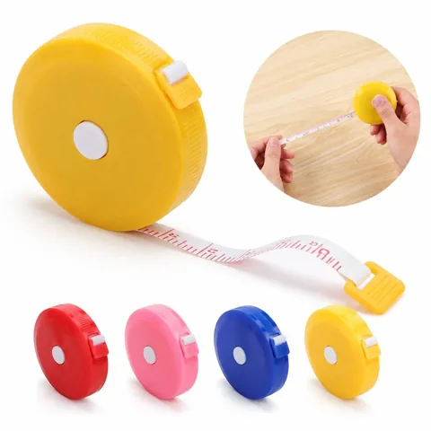 Retractable Fiberglass Tape Measure, Double-Sided Metric & 2