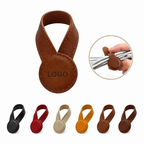 Magnetic Leather Hat Clip for Secure Travel Storage