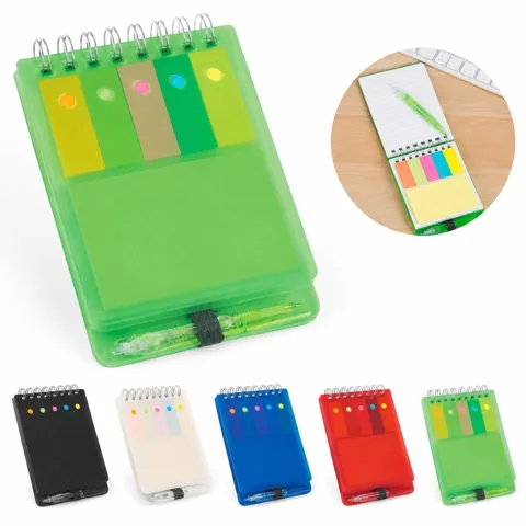 Waterproof Pocket Notebook Set with Pen and Sticky Tabs 2