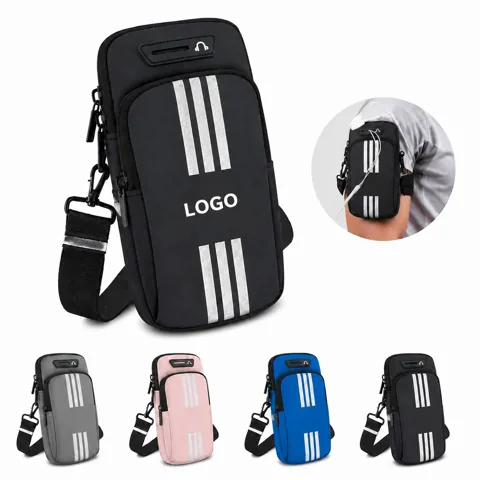 Double Deck Running Armband Phone Holder with Touchscreen