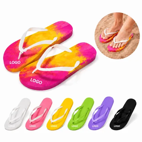 Waterproof Printed Flip Flops for Beach & Pool