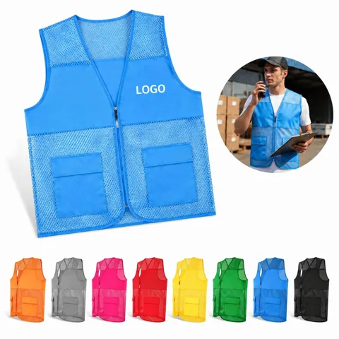 Quick-Dry Breathable Mesh Vest with Multi-Pockets for Everyday Use