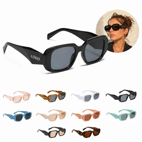 UV-Protective Angular Cut Sunglasses for Trendy Outdoor