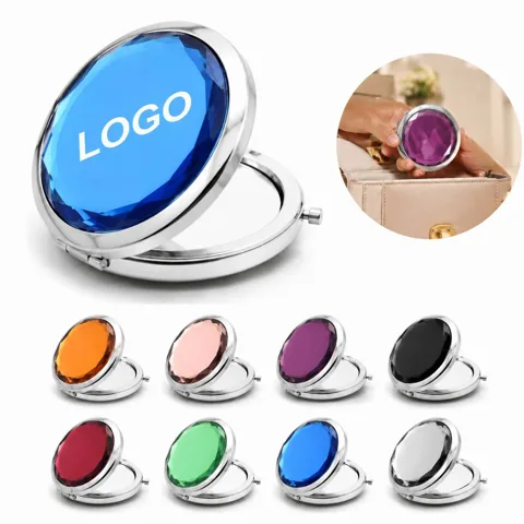 Double Sided Folding Compact Mirror with Magnification