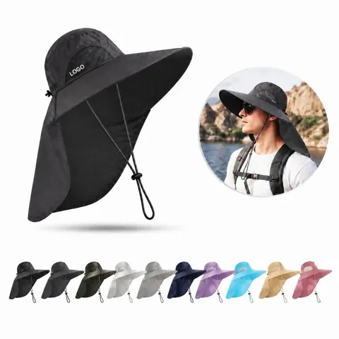 UV-Protect Fishing Bucket Hat with Neck Flap