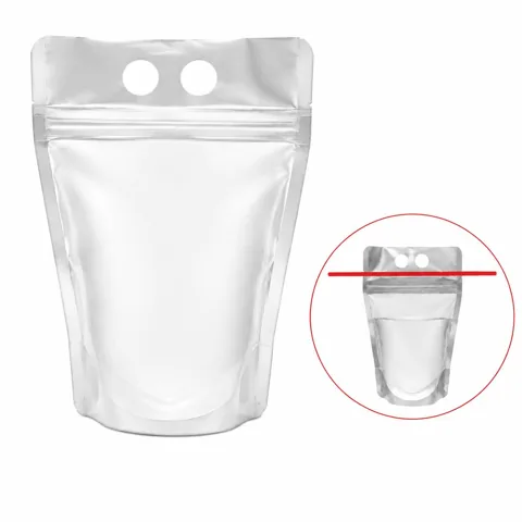 Reusable Self-Sealing Drink Pouch with Straws for Kids & 2