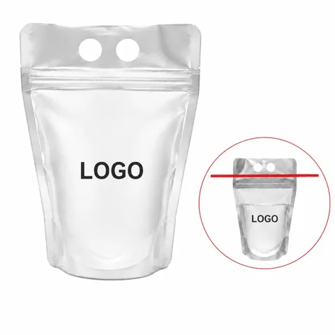 Reusable Self-Sealing Drink Pouch with Straws for Kids &