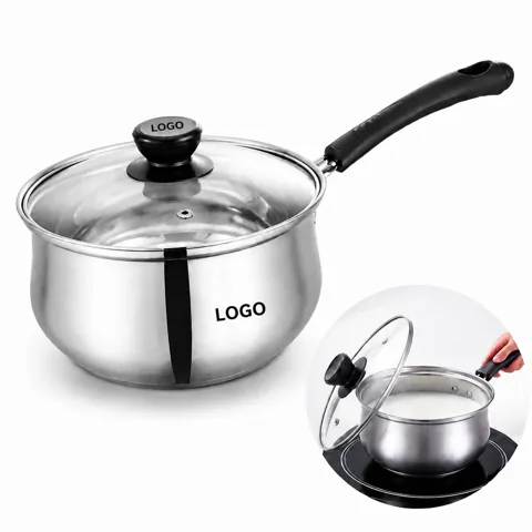 304 Stainless Steel Saucepan with Single Handle for Milk 1