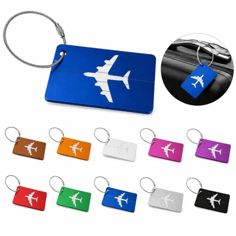 Waterproof Aluminum Alloy Luggage Tag with ID display panel 2