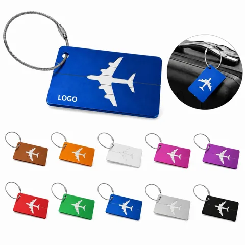 Waterproof Aluminum Alloy Luggage Tag with ID display panel