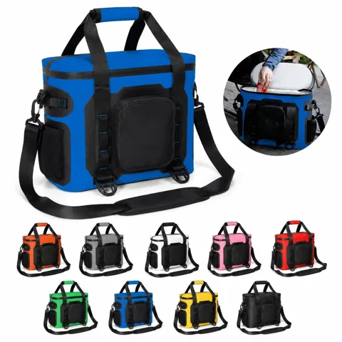Waterproof Insulated Cooler Bag for 20 Cans, Portable Soft 2