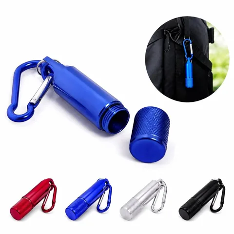 Mini LED Flashlight with Carabiner Keychain for EDC 2