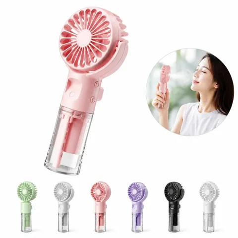 Portable Rechargeable Misting Fan with Water Spray 2