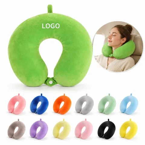 Memory Foam U-Shaped Neck Pillow for Travel Support